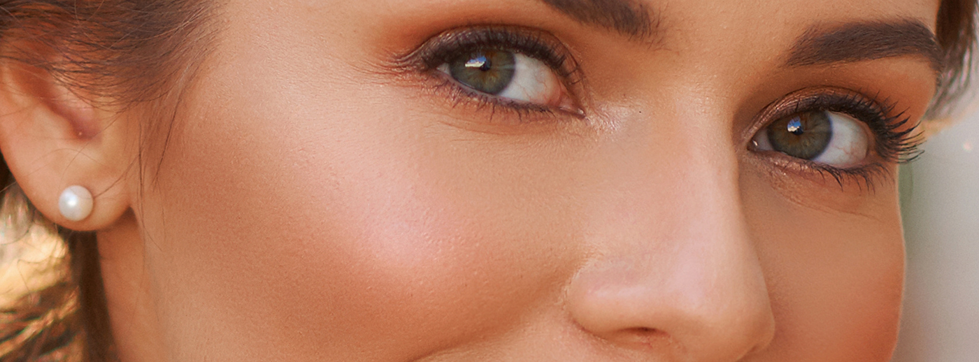 Close up of woman with smooth sking